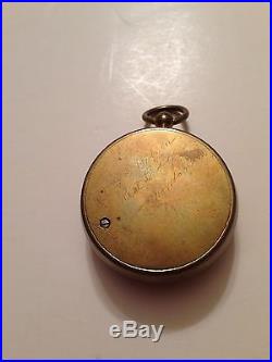 ANTIQUE 19th CENTURY POCKET BAROMETER WITH LEATHER CASE