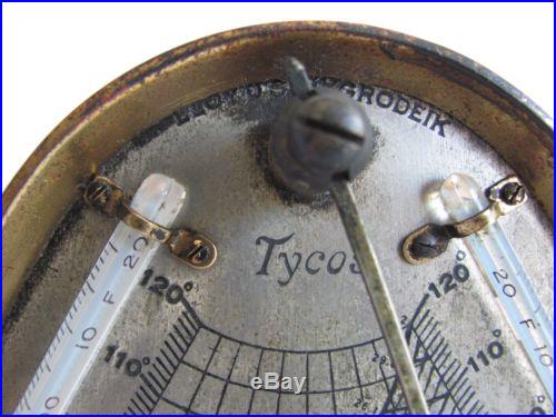 ANTIQUE ANDREW LLOYD TYCOS HYGRODEIK BAROMETER THERMOMETER MEASURES HUMIDITY