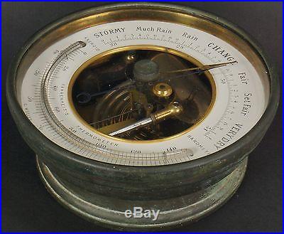 ANTIQUE ANEROID BAROMETER C. MÜLLER EARLY SAN FRANCISCO OPTICIAN
