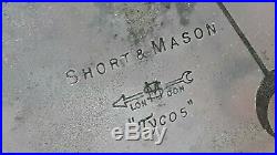 ANTIQUE BIG 9 Wall BAROMETER Short & Mason London Tycos Works RARE All Metal