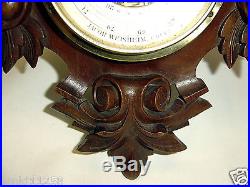 ANTIQUE GERMAN BAROMETER THERMOMETER JACOB WEISHEIM COELN 19th CENTURY PERFECT