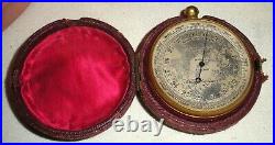 ANTIQUE KEUFFEL & ESSER CO BAROMETER MADE IN ENGLAND W CASE AS-IS NEEDS TLC tuvi