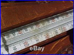 Antique Large 1913 Presentation Aneroid Barometer By Henry Hughes & Son London
