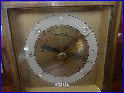 ANTIQUE MIDCENTURY GOTTHILF LUFFT WALL WEATHERSTATION BAROMETER MADE IN GERMANY