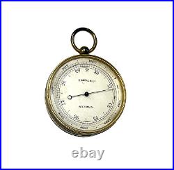 ANTIQUE POCKET BAROMETER Rowell & Co Oxford