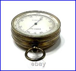 ANTIQUE POCKET BAROMETER Rowell & Co Oxford