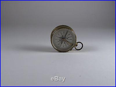 ANTIQUE POCKET COMPASS AND BAROMETER/ALTIMETER