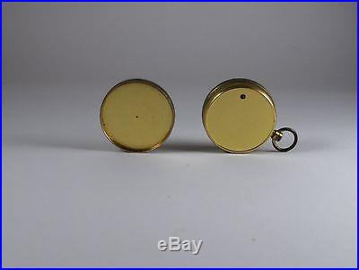 ANTIQUE POCKET COMPASS AND BAROMETER/ALTIMETER