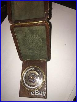 ANTIQUE POCKET TRAVEL COMPASS BAROMETER THERMOMETER S. F. HENRY KAHN CO. 1880-90s