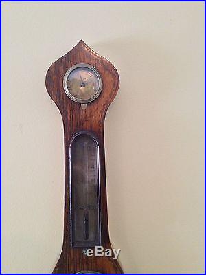 ANTIQUE ROSEWOOD WALL BAROMETER