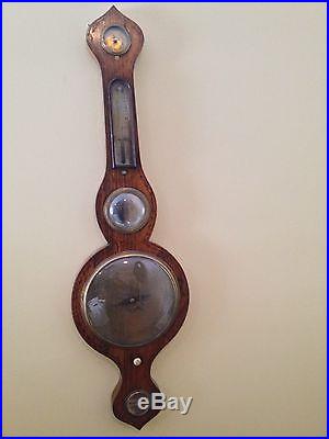 ANTIQUE ROSEWOOD WALL BAROMETER