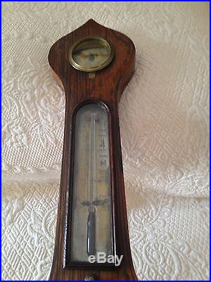 ANTIQUE ROSEWOOD WALL BAROMETER