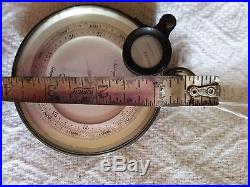 ANTIQUE SURVEYING ANEROID COMPENSATED Mining Barometer LONDON