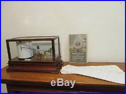 ANTIQUE TAYLOR Central Scientific Tycos STORMOGRAPH RECORDING BAROMETER withmore