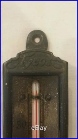 ANTIQUE TAYLOR INSTRUMENTS BRASS THERMOMETER TYCO AUTO CIRCULATION