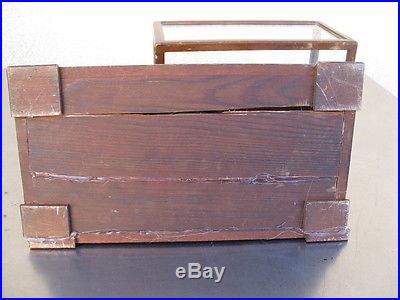 ANTIQUE TYCOS STORMOGRAPH SHORT & MASON IN WOOD & GLASS CASE VINTAGE