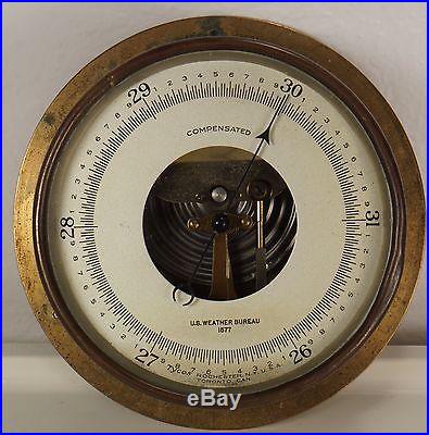 ANTIQUE TYCOS TAYLOR INSTRUMENTS BAROMETER U. S. WEATHER BUREAU