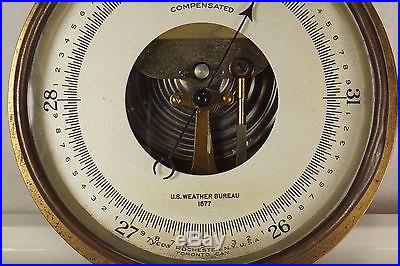 ANTIQUE TYCOS TAYLOR INSTRUMENTS BAROMETER U. S. WEATHER BUREAU ...