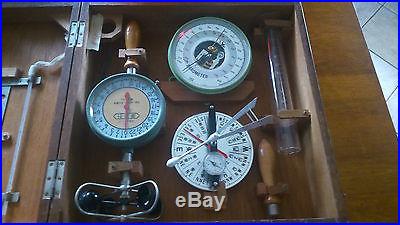 ANTIQUE VINTAGE weather station meterologist school old weather kit rare