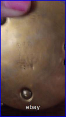 ATCO Antique Brass Barometer with Atmospheric Pressure Scale Pre-1930