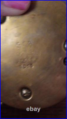 ATCO Antique Brass Barometer with Atmospheric Pressure Scale Pre-1930