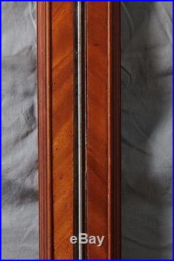 A Wonderful Mahogany English Georgian Stick Barometer by Polti, Circa 1790