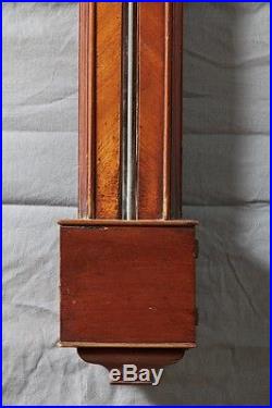 A Wonderful Mahogany English Georgian Stick Barometer by Polti, Circa 1790