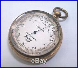 Abercrombie & Fitch Short & Mason Compensated Pocket Barometer & Compass Set