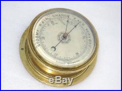 All Brass Huge 10.5 Inches England Ships Aneroid Marine Boat Weather Barometer