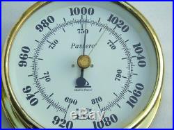 All Brass Passero Poland Ships Boat Yacht Marine Weather Aneroid Barometer