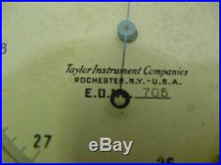 Altitude barometer Taylor Instrument Co. E. D. No. 705