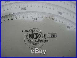American Paulin System Micro Altimeter M1-6 6000 Feet Surveying Instrument