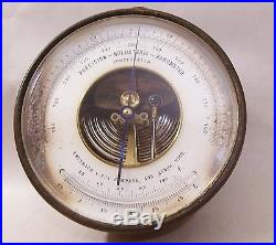 An Early EBERBACH Holosterik (Aneroid) Barometer, Nautical, Ann Arbor Michigan
