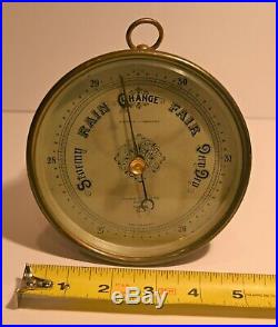 Aneroid barometer Tycos of London Andrew J Lloyd England 5.25 inch case