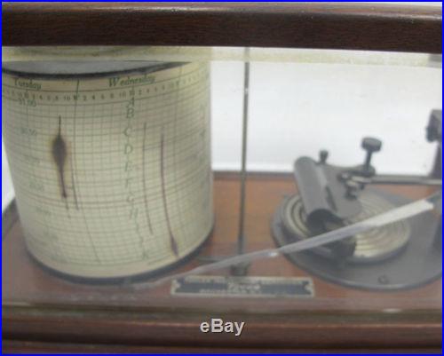 Ant. C 1920 Taylor Instrument Co Cyclo-Stormograph-Barograph Barometer Tycos yqz