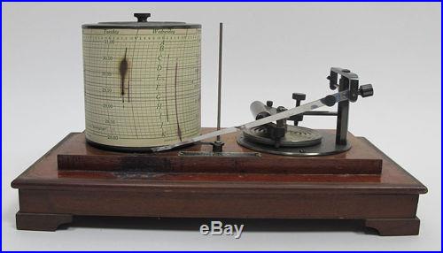 Ant. C 1920 Taylor Instrument Co Cyclo-Stormograph-Barograph Barometer Tycos yqz