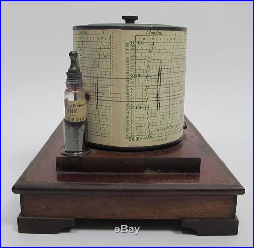 Ant. C 1920 Taylor Instrument Co Cyclo-Stormograph-Barograph Barometer Tycos yqz