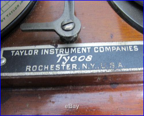 Ant. C 1920 Taylor Instrument Co Cyclo-Stormograph-Barograph Barometer Tycos yqz