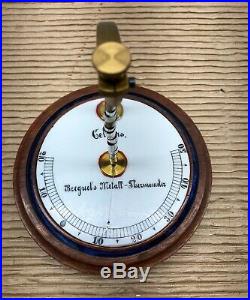 Antique 1800's Breguet's Metal Spiral thermometer Celsius RARE
