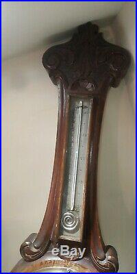 Antique 1800s Victorian Aneroid Barometer