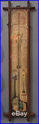 Antique 1805-1865 Admiral Fitzroy (Captain HMS BEAGLE) Barometer Thermometer