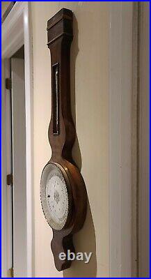 Antique 1820's Radiguet & Fils Paris French Victorian Wall Barometer Thermometer