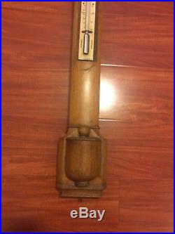 Antique 1850's Barometer and Thermometer