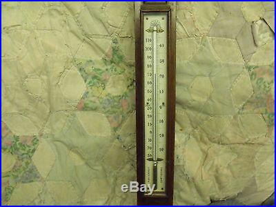 Antique 1850's New York City Optometrist Barometer and Thermometer