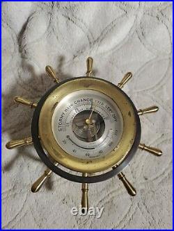 Antique 1880's Holosteric Brass Barometer France