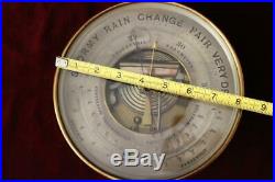Antique 1880's NAUDET PERTUIS & HULOT Holosteric Brass Barometer France PHNB