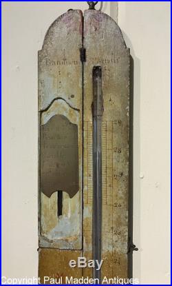 Antique 18th C. Painted and Decorated French Portable Barometer