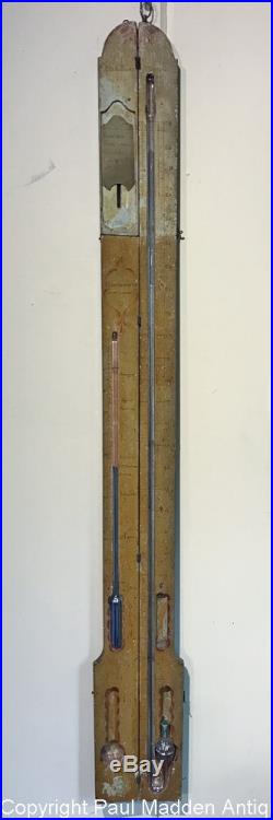Antique 18th C. Painted and Decorated French Portable Barometer