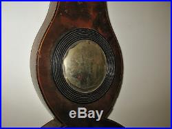 Antique 18th Century English Banjo Wall Barometer Chadburn Bros As Found RARE