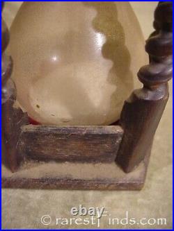 Antique 18th century double bubble bulb Sand- Hour-Glass Clepsammia Timer works